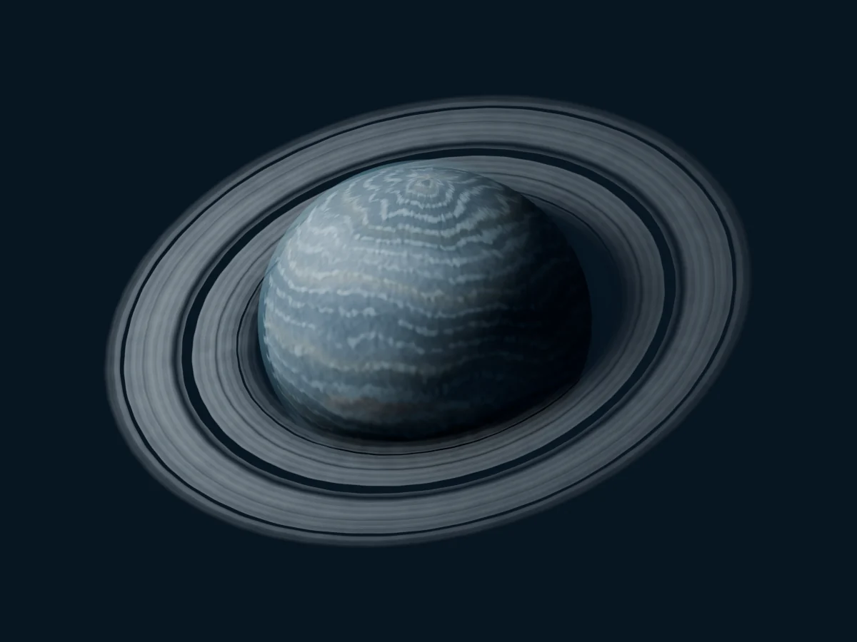 三维星球场景的概念渲染图